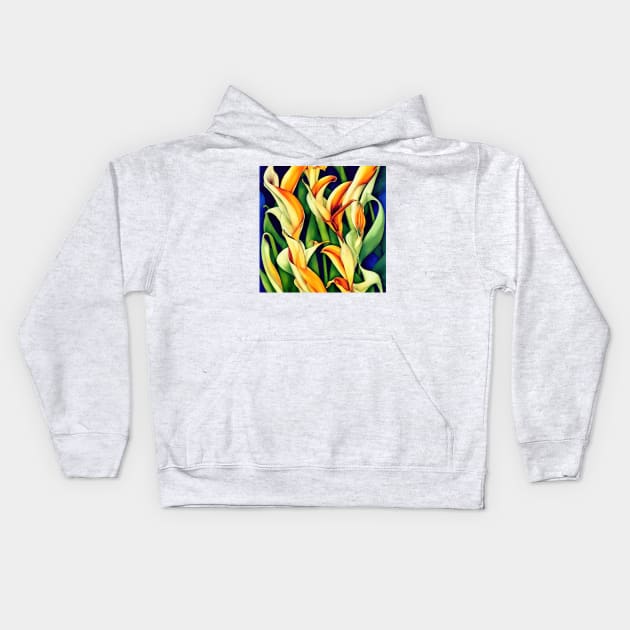 Flora #11 Kids Hoodie by danrobichaud